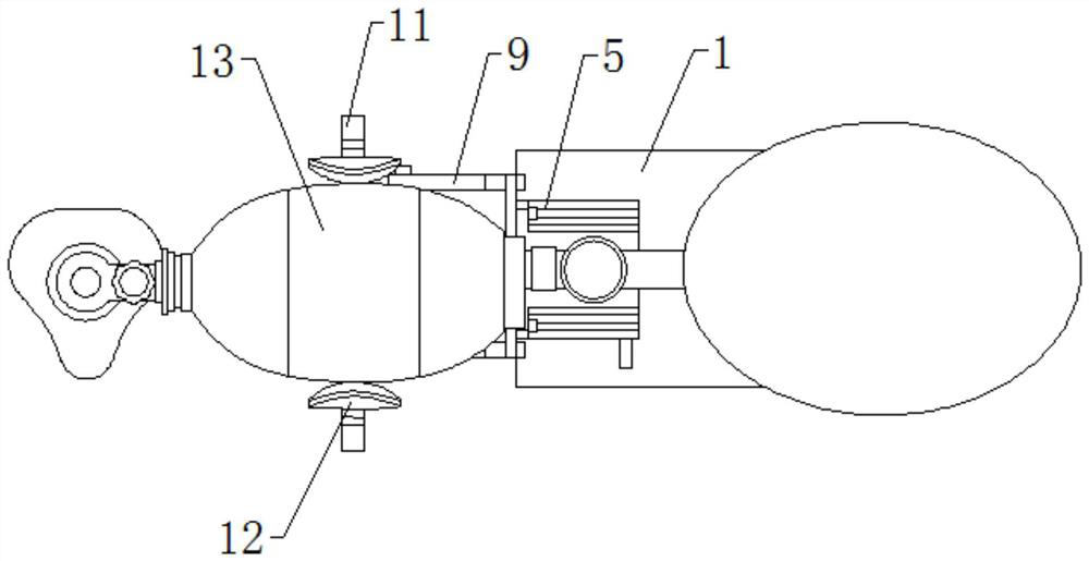 Automatic pressing device of artificial respiration air bag