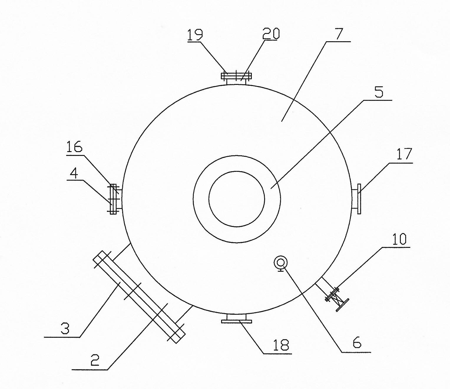 Ion exchange resin cleaning tower for uranium hydrometallurgy fixed bed