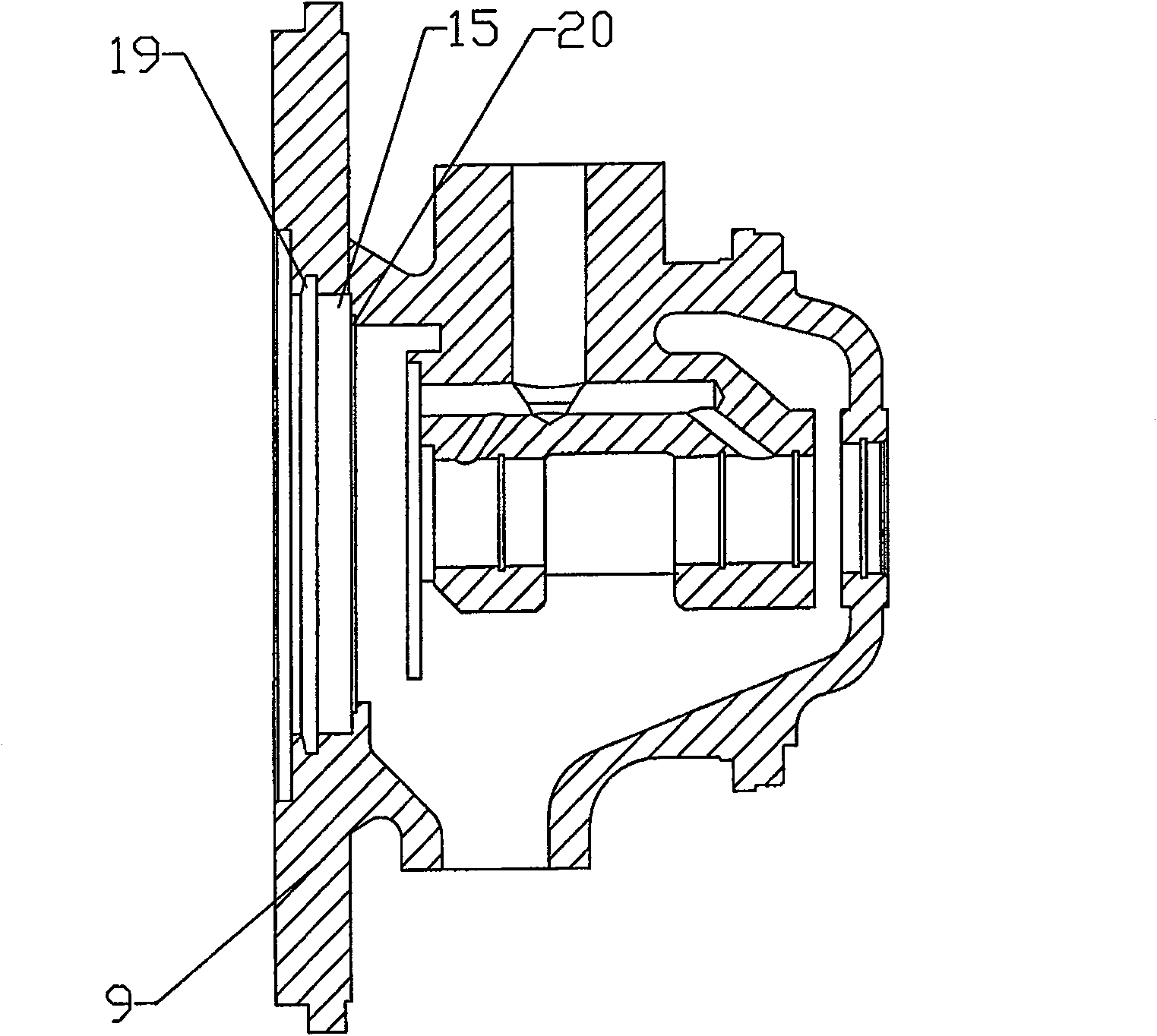 Exhaust-driven turbo-charger central rotor device