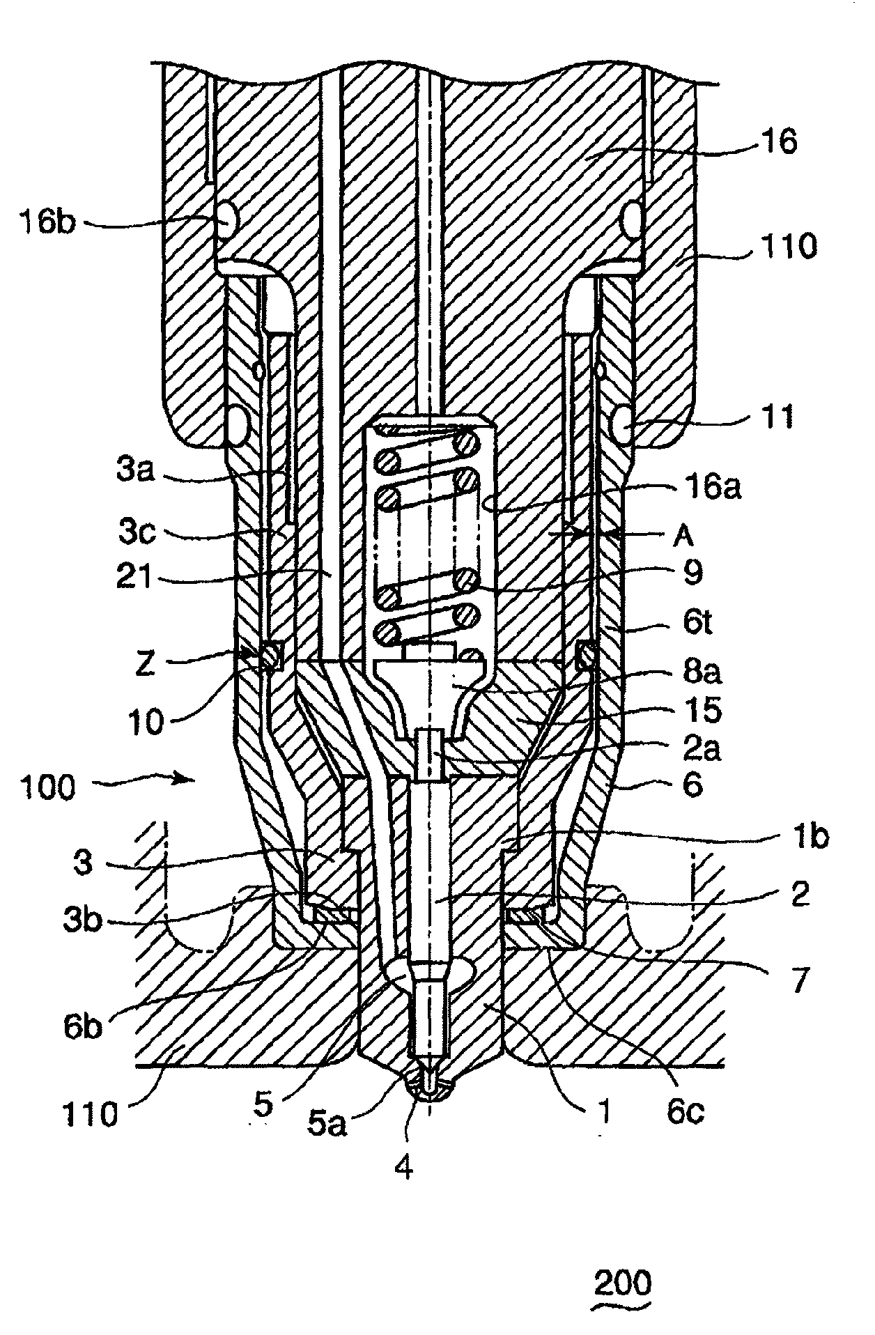 Cooling structure of fuel injection valve