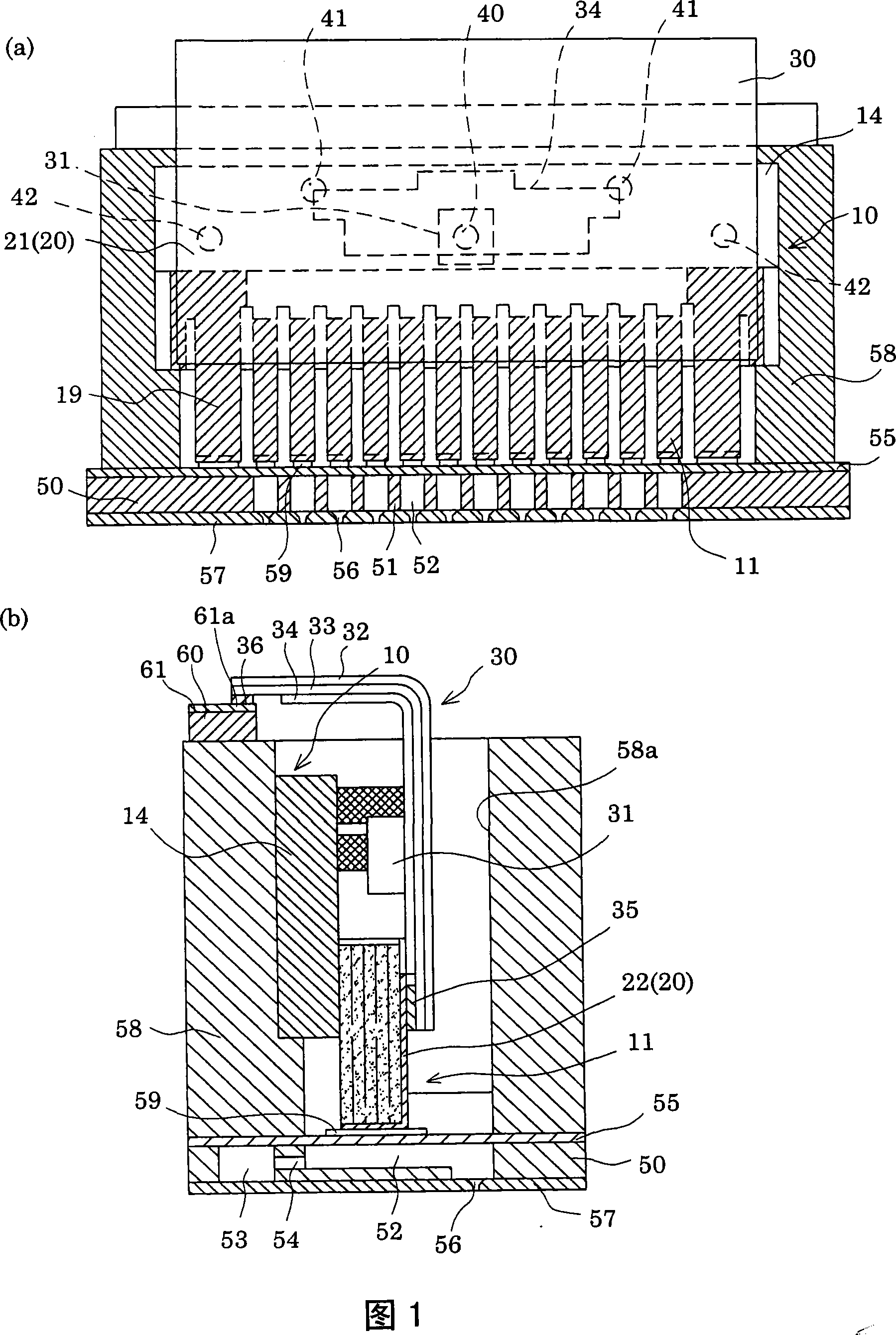 Liquid-jet head and liquid-jet apparatus having same