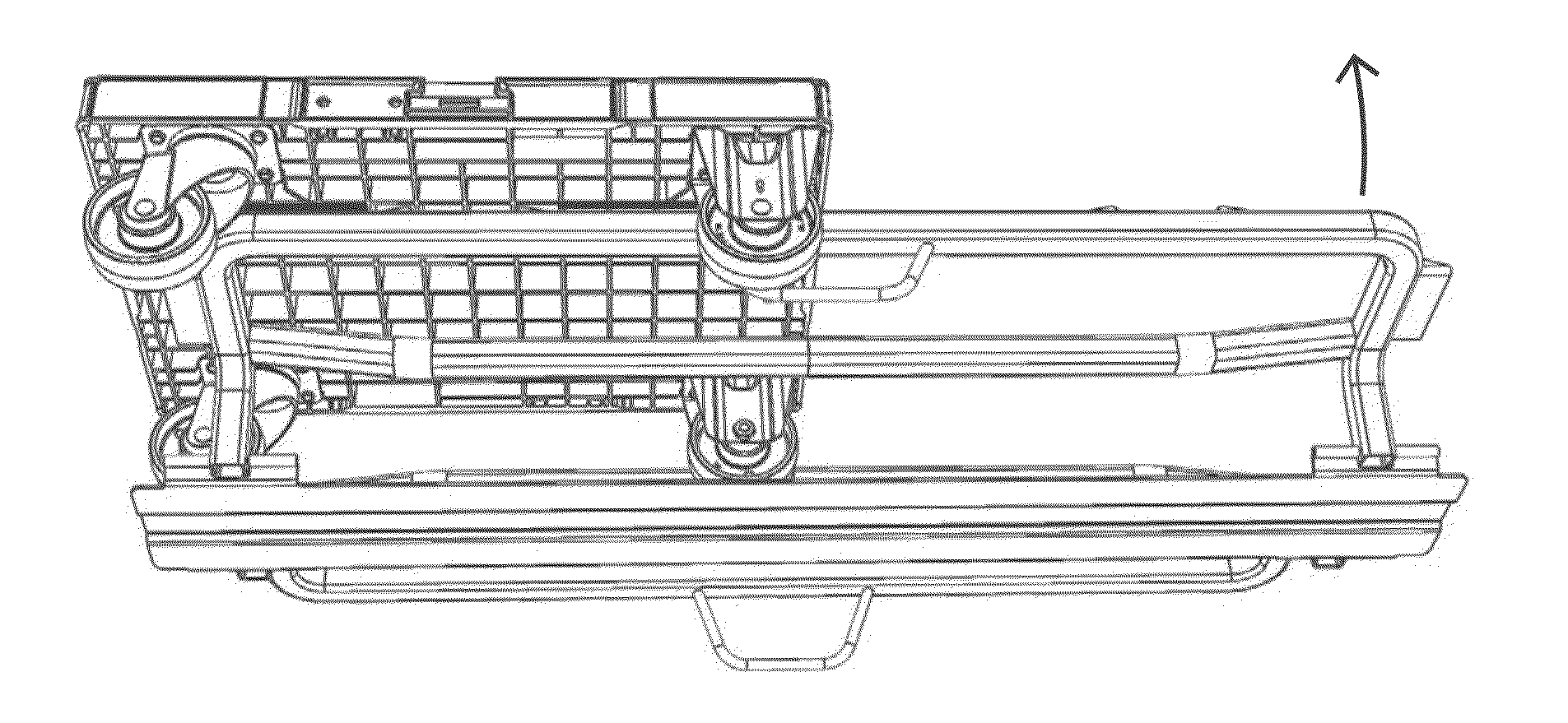 Adaptor pallet and method of transporting a plurality of dollies by means of an adaptor pallet