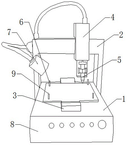 Diode glue applying device