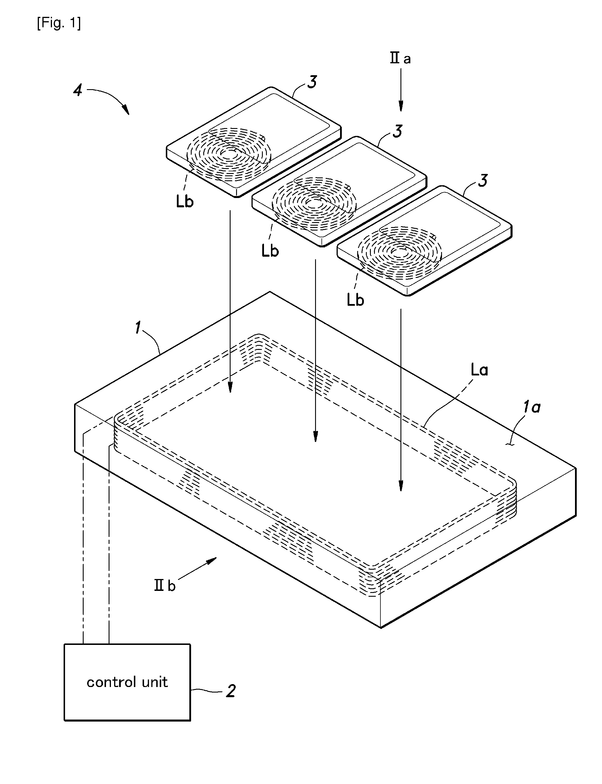 Contactless electric power feeding system