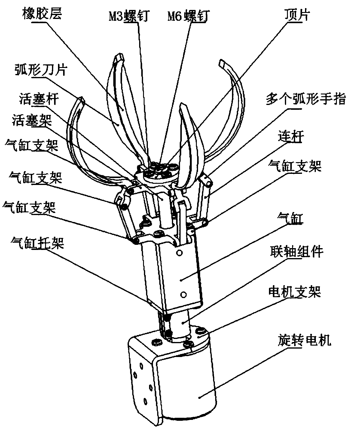 Tail end executor of fragrant pear picking robot, and picking method