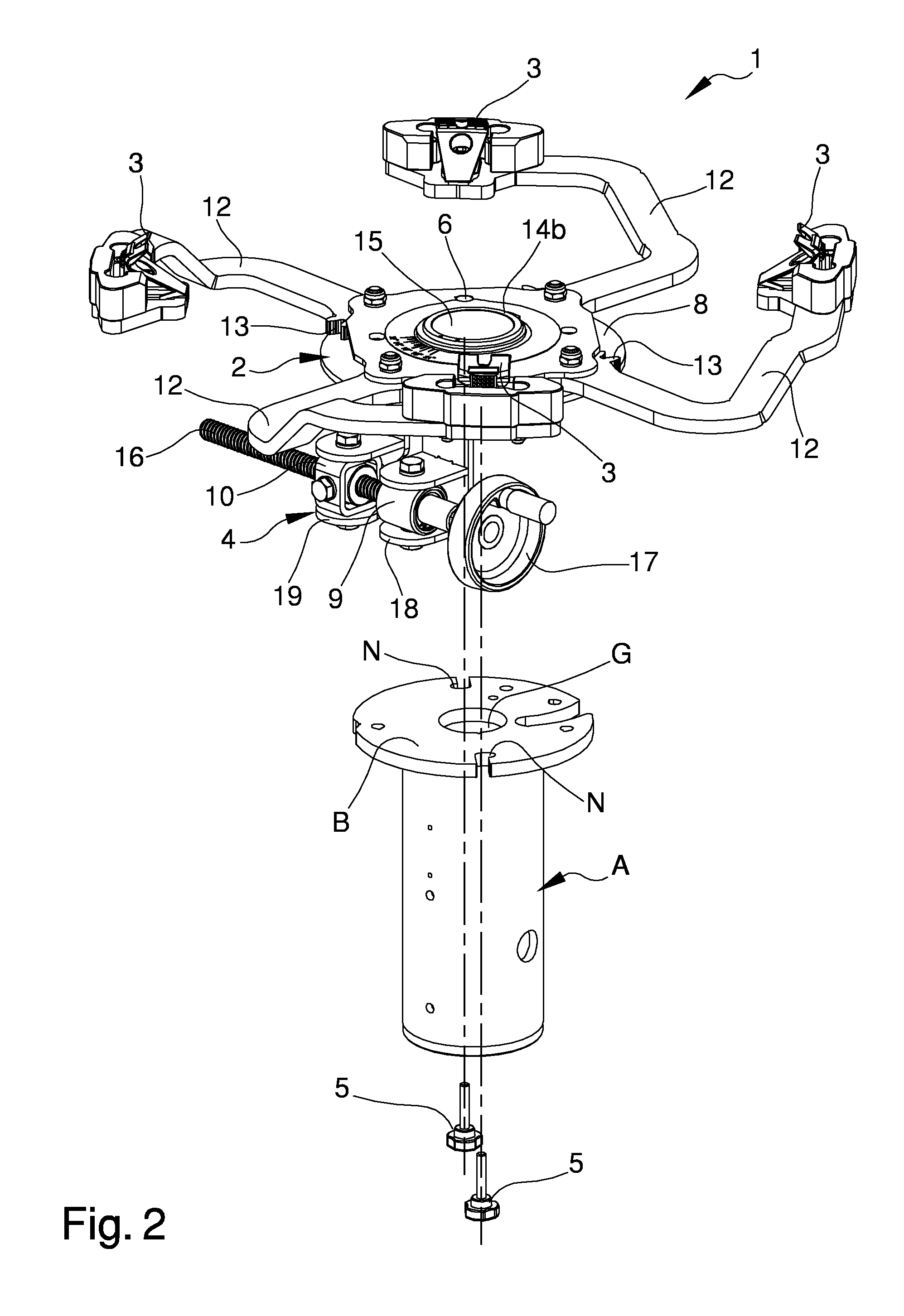 Accessory for tyre-changing machines, particularly for the locking of wheel rims for vehicles