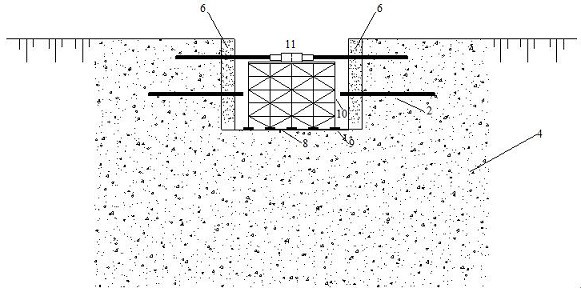 Bridge well digging foundation capable of enlarging soil participation degree