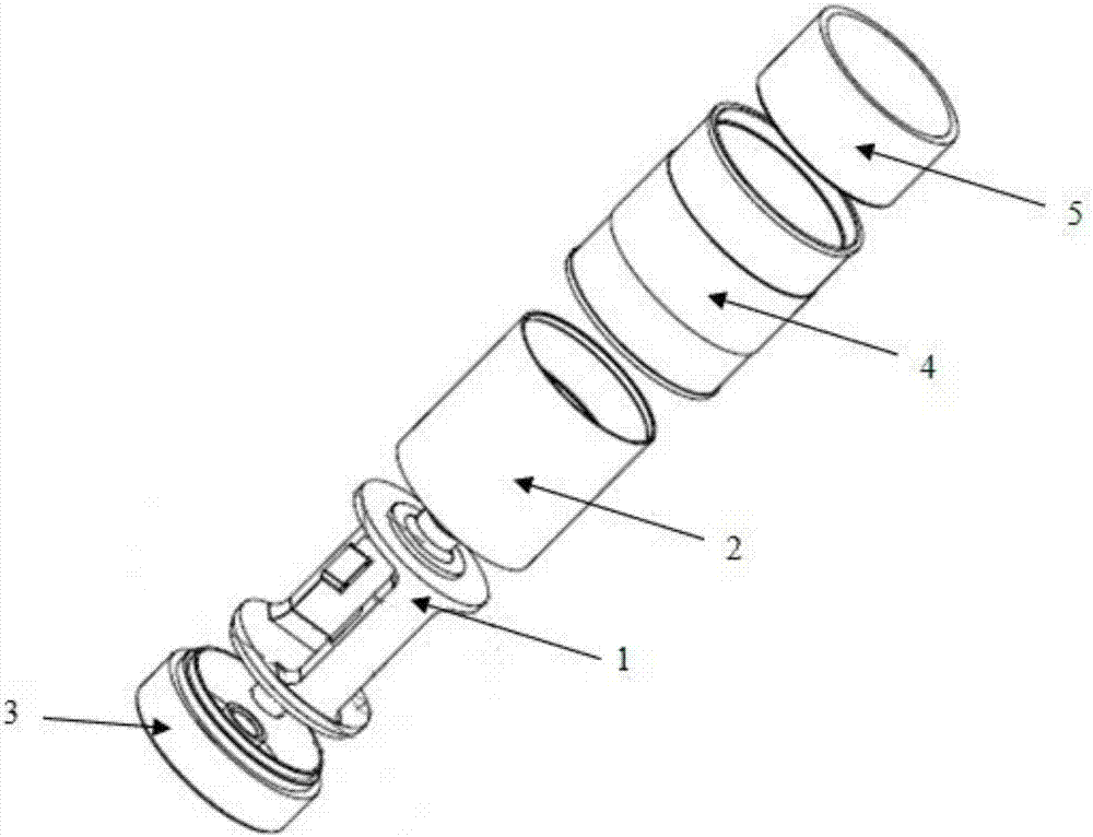 Self-centering press fitting device applied to long-span double-interference structures