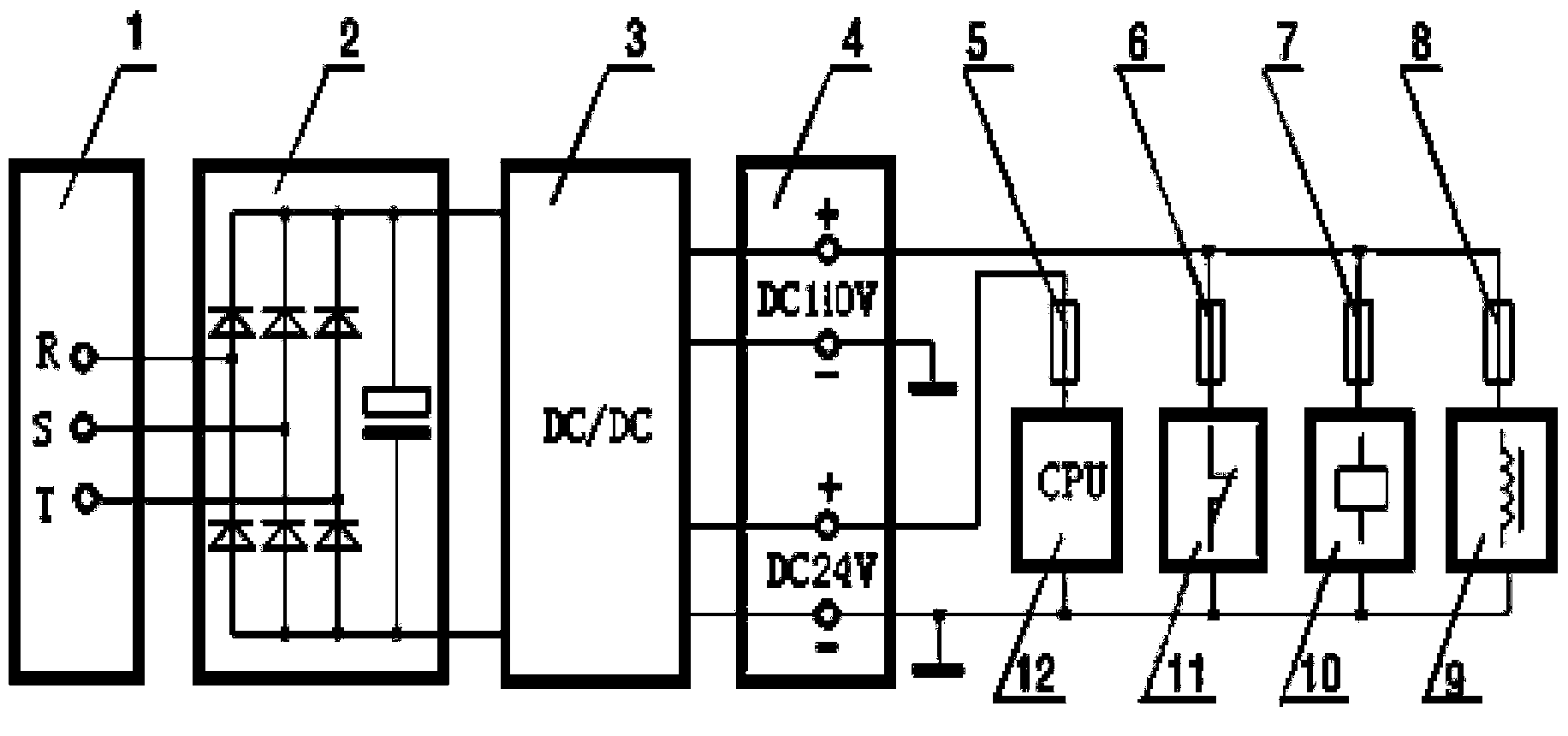 Novel elevator power supply control device