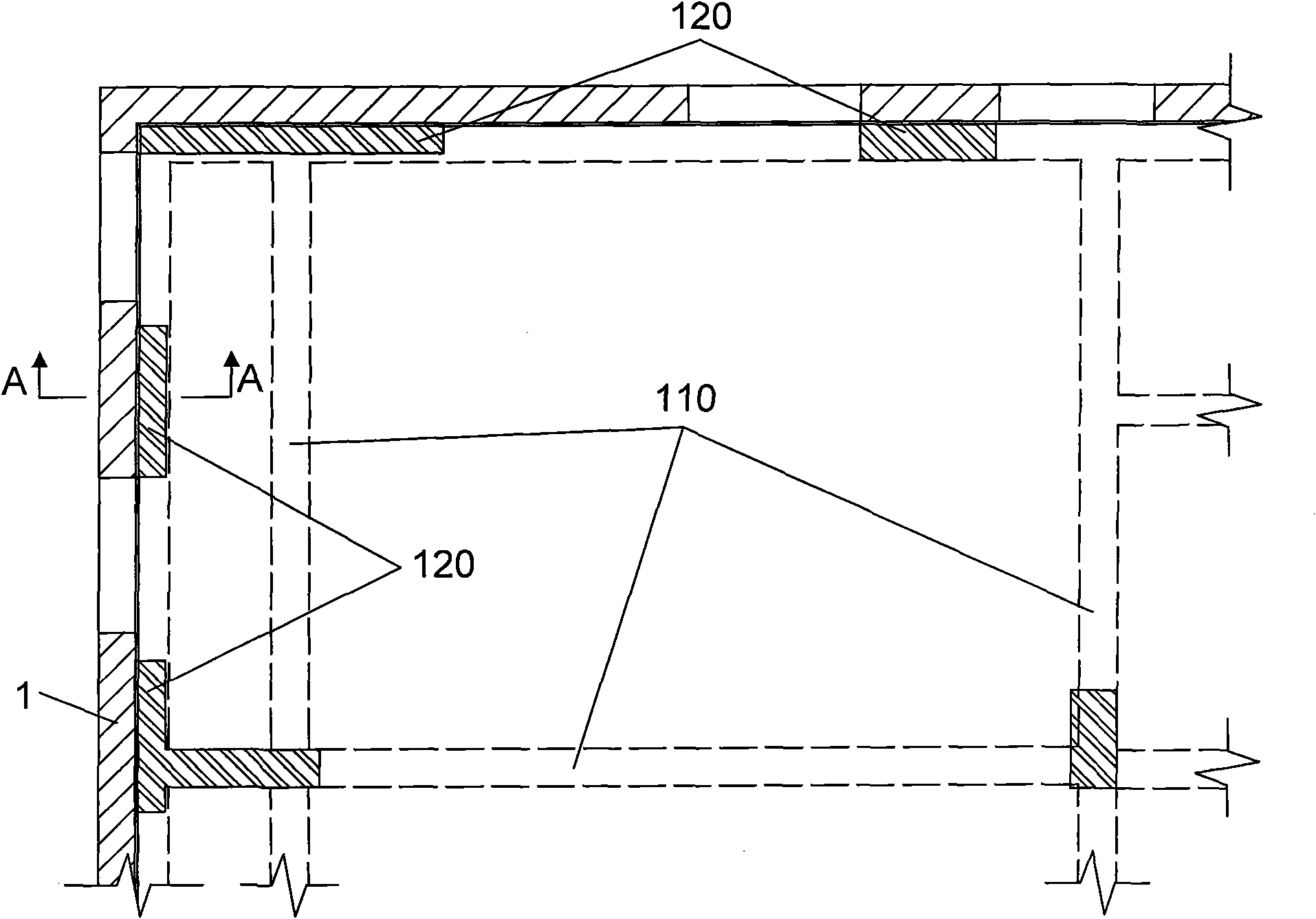 Device and method for permanently strengthening old building