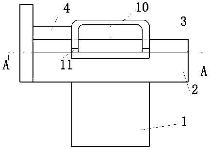 A retractable hospital bed with swivel armrests