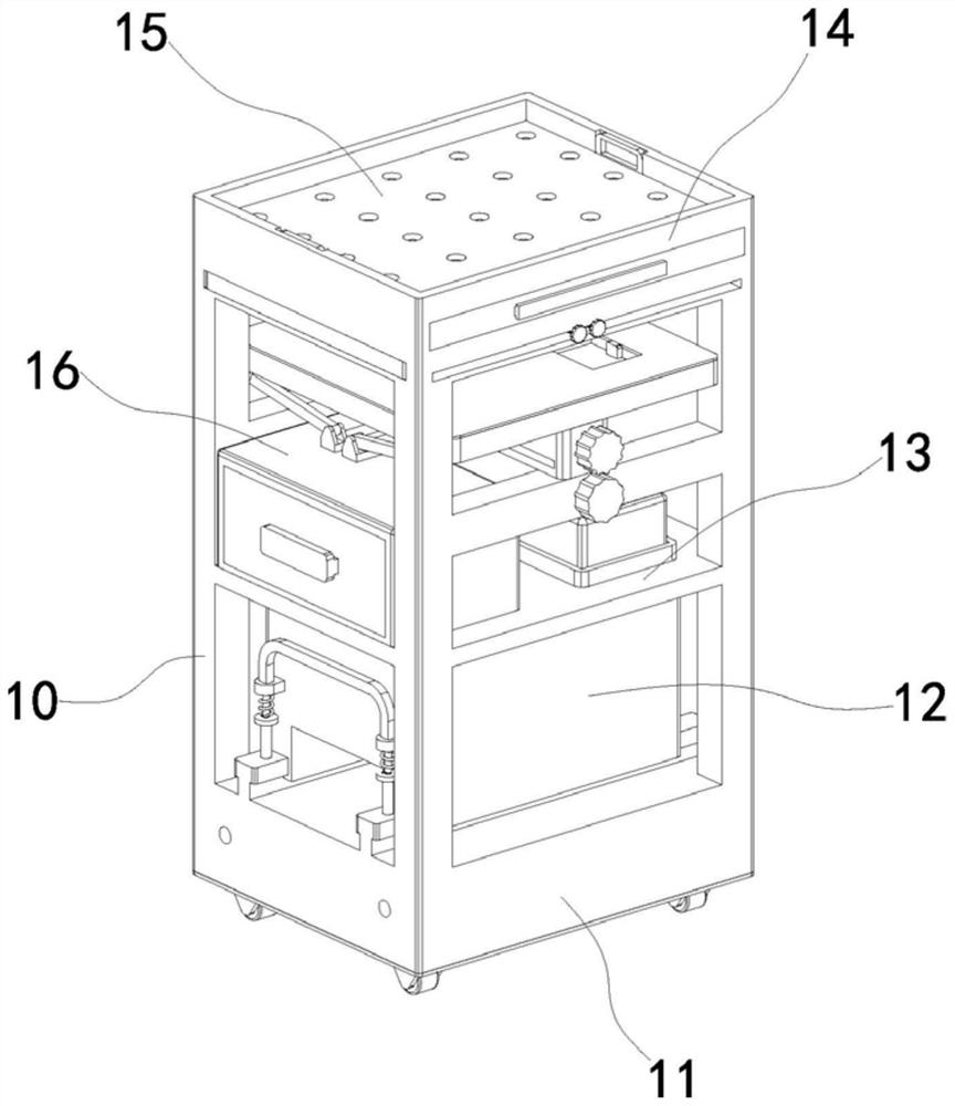 Multifunctional mobile treatment vehicle for digestive endoscope nursing