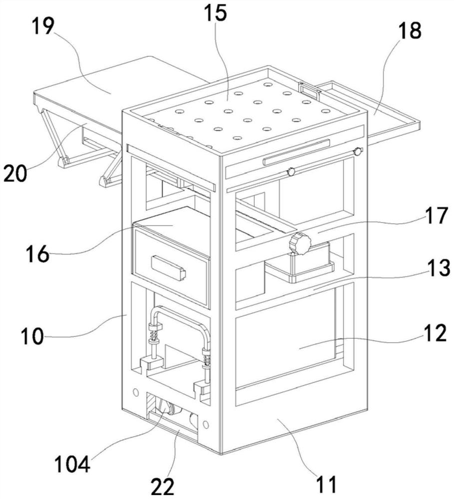 Multifunctional mobile treatment vehicle for digestive endoscope nursing