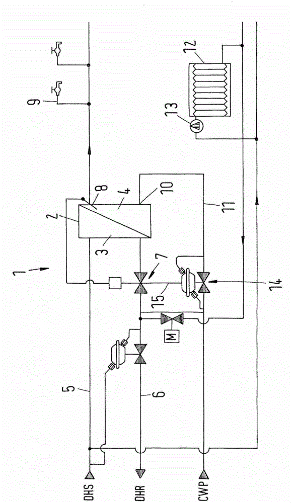 Heat exchanger valve arrangement