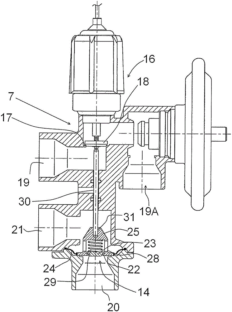 Heat exchanger valve arrangement