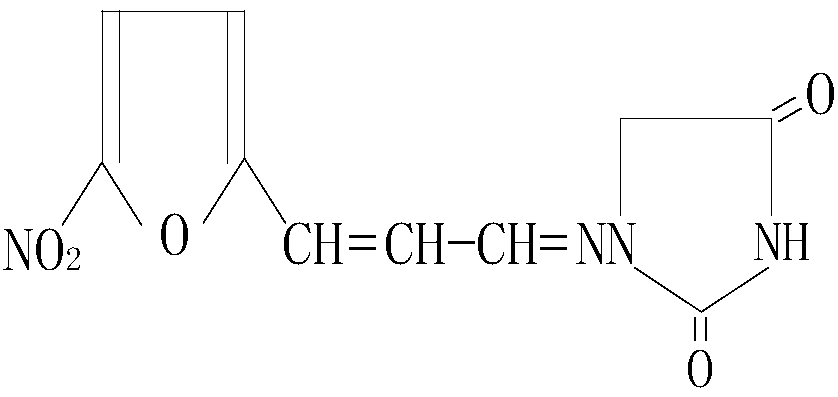 Synthesis method of 1-((3-(5-nitro-2-furyl)allylidene)amino) hydantoin