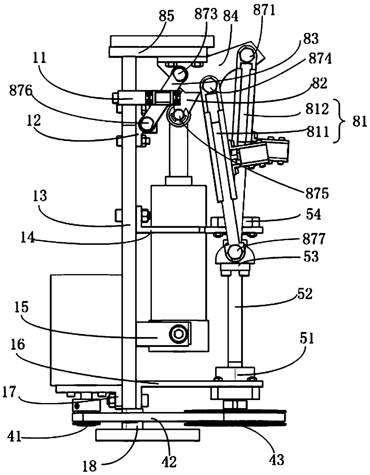 Active and passive hybrid type artificial limb knee joint