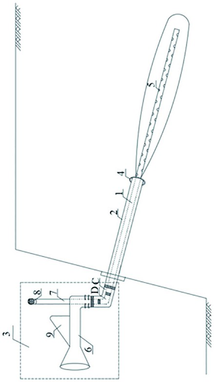 Ventilation anchor rod capable of achieving automatic wind collection and exhaust and construction method