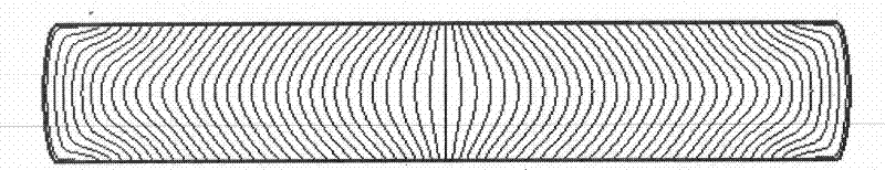 Method for controlling isothermal precision formed forging flow line of complicated disk cake forging