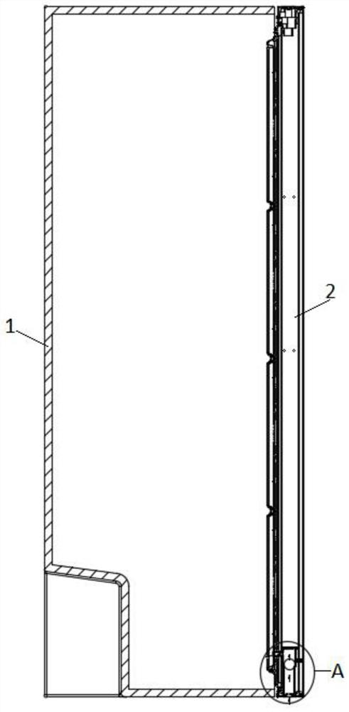 Refrigerator with air pressure adjusting structure