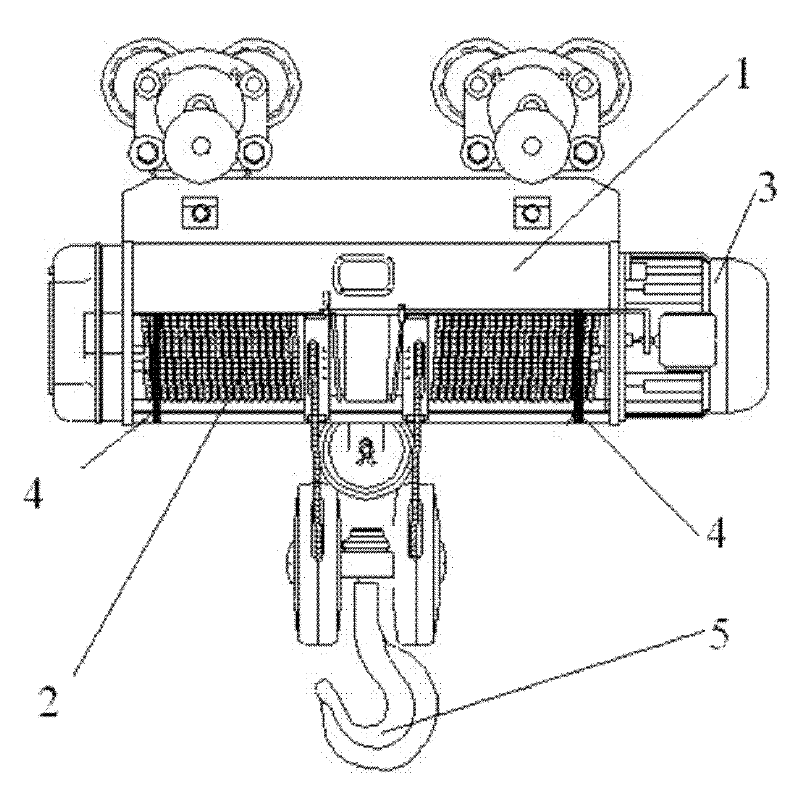Safety protection device of electric hoist