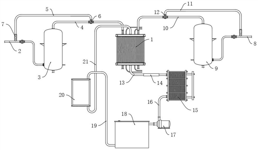 A hydrogen fuel cell temperature control device