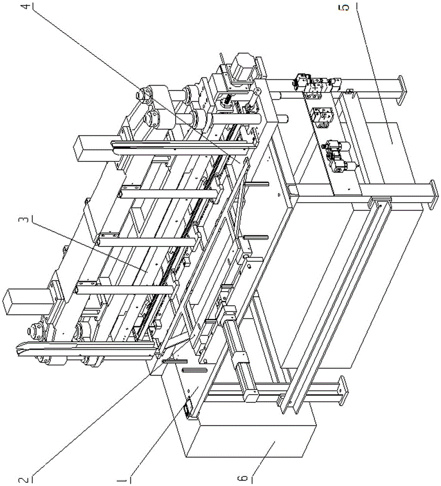 A four-column hydraulic square tube punching equipment