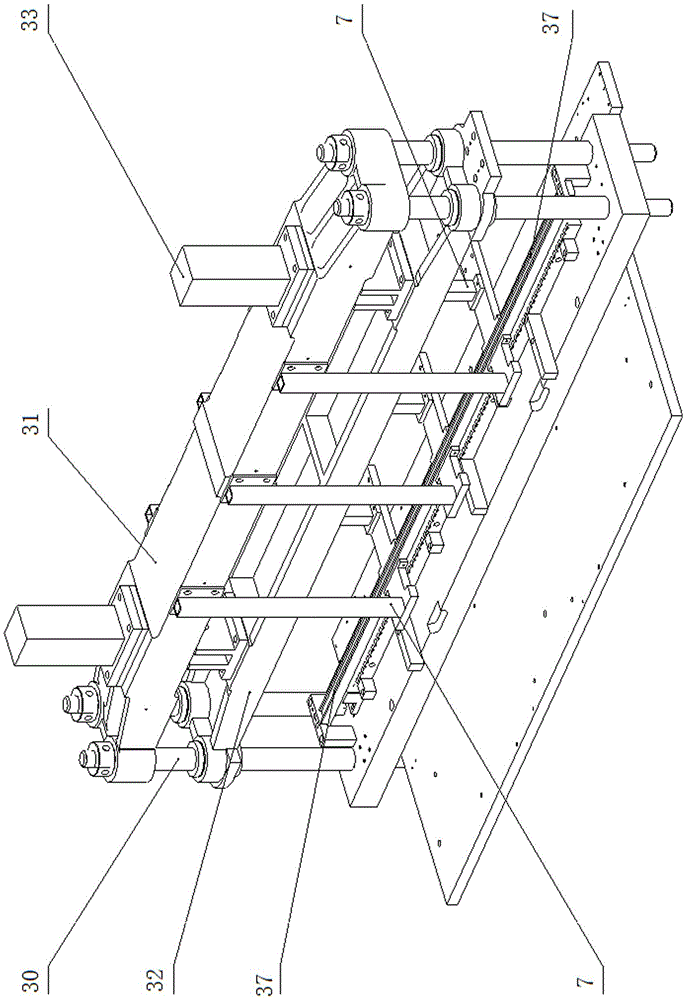 A four-column hydraulic square tube punching equipment