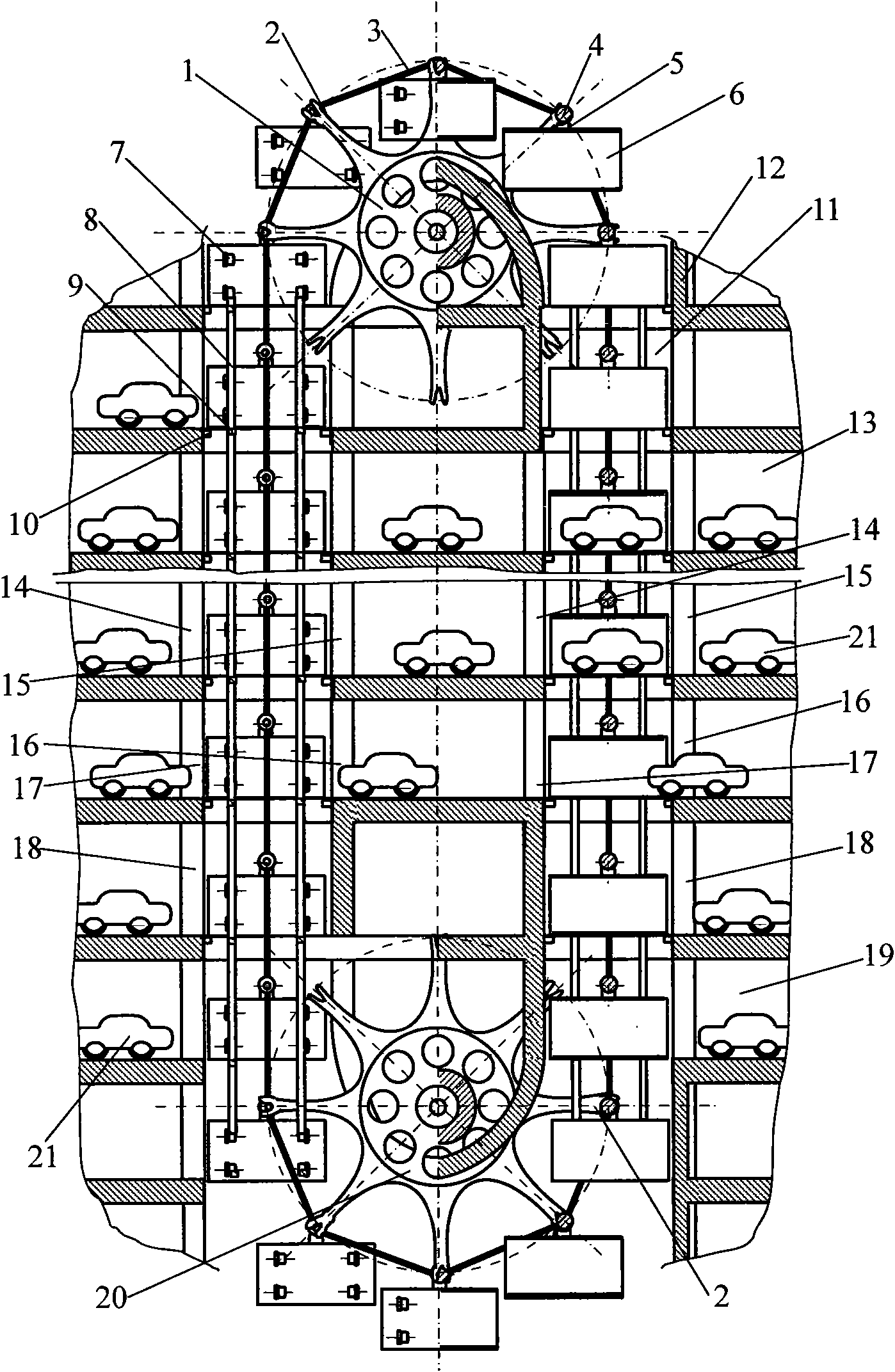 Operation accelerating method of vertical three-dimensional garage