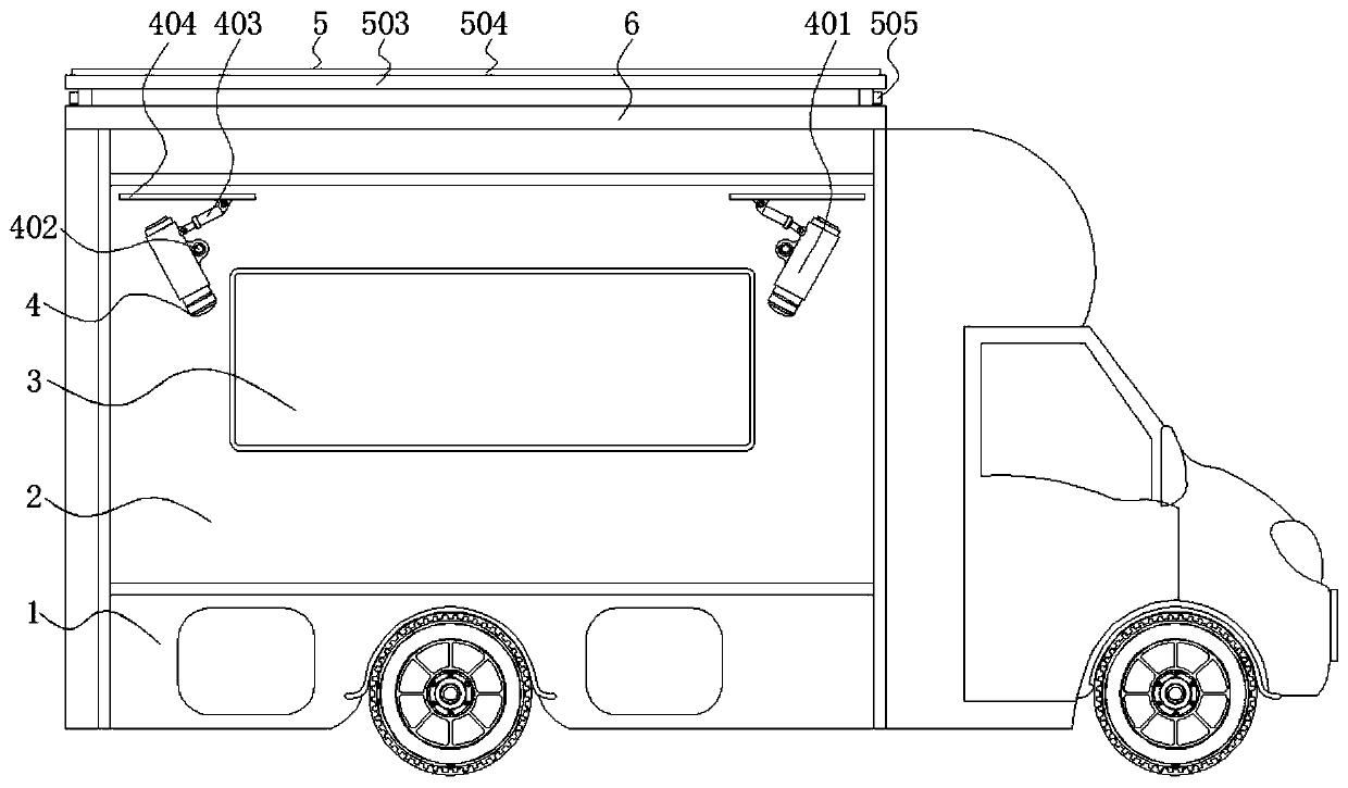 Multi-directional extending motor home with space expansion function