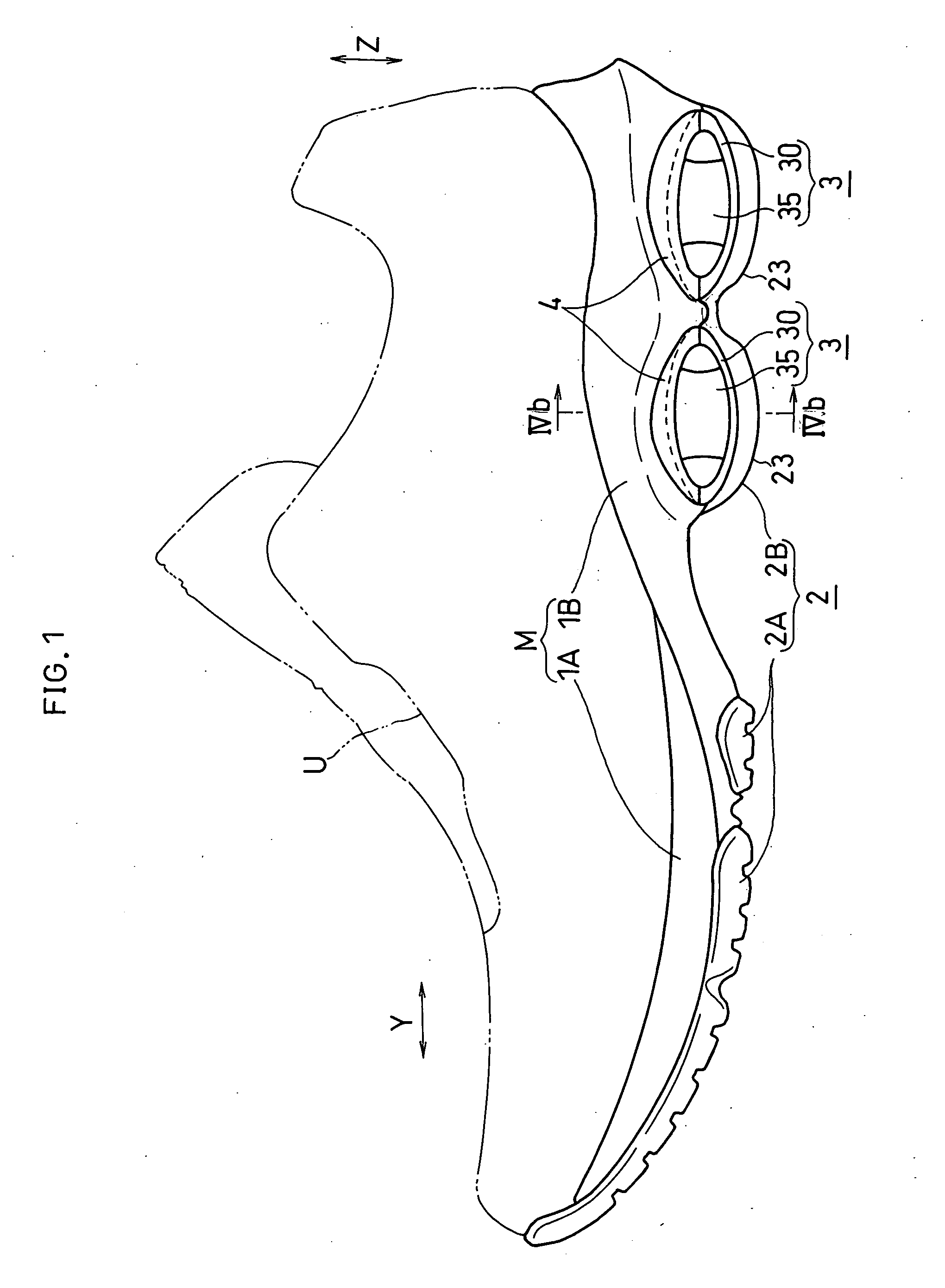 Shock Absorbing Device For Shoe Sole