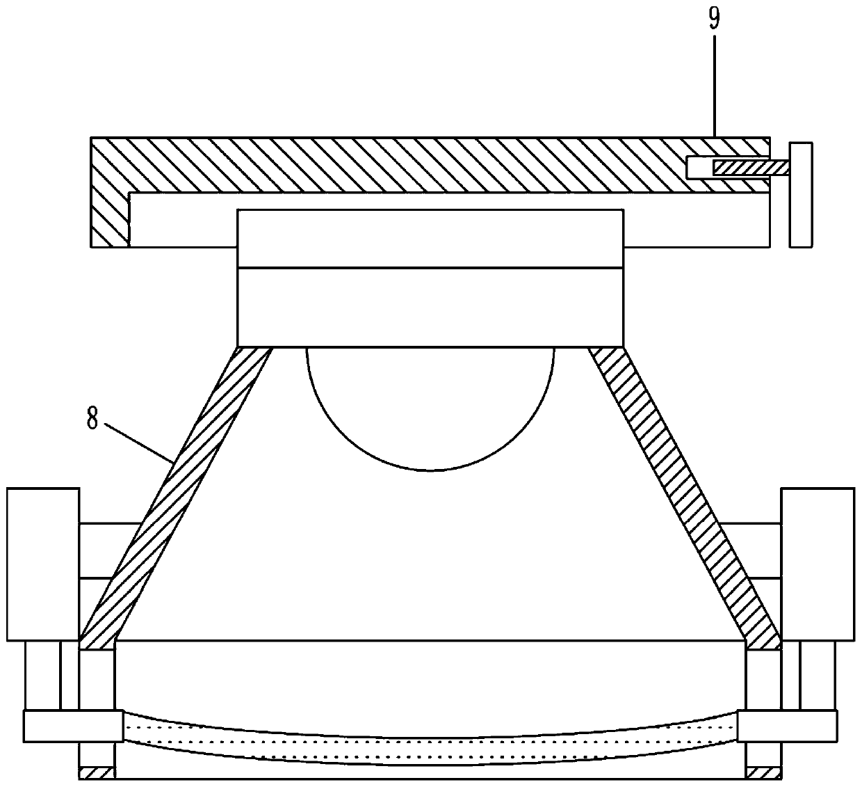 Lifting hanging bracket capable of working at night for goods lifting