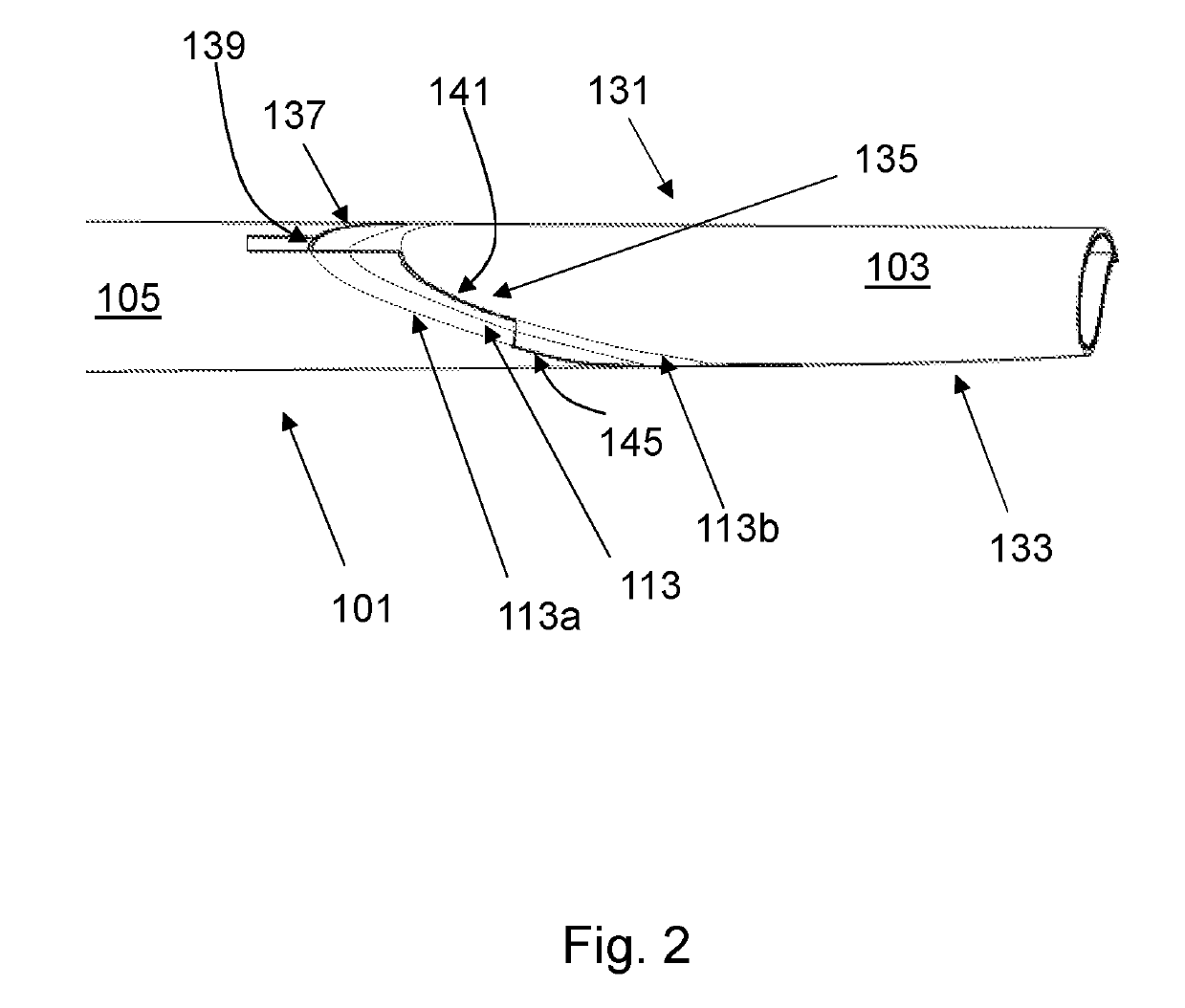 Interface between an outer end of a wing and a moveable wing tip device