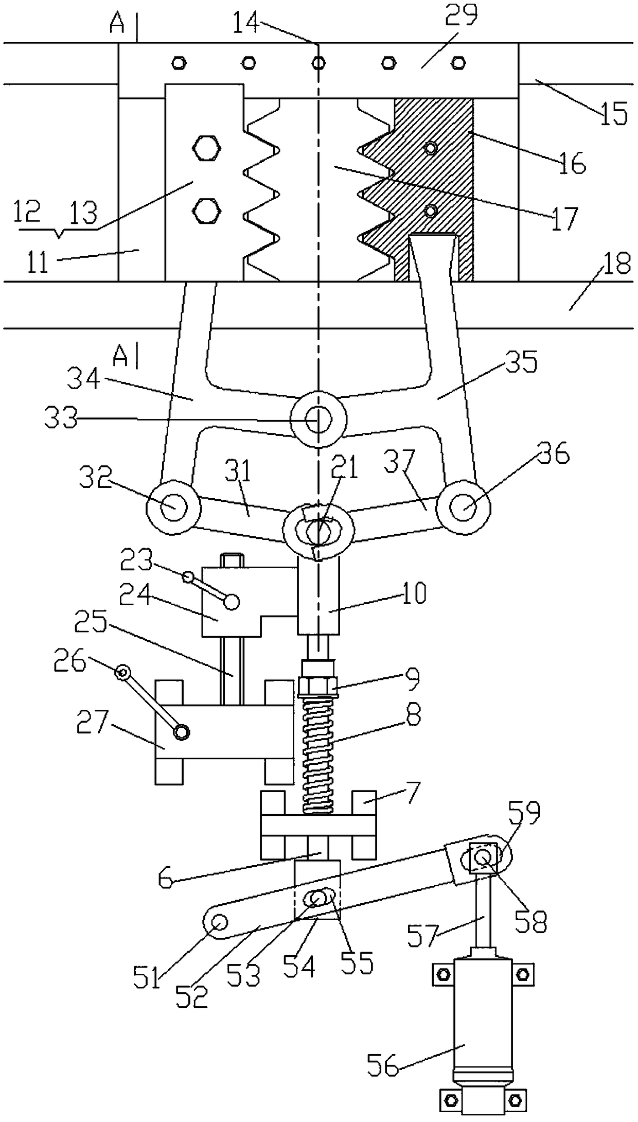 Electromagnetic lever leveling control safety brake device for lifting equipment