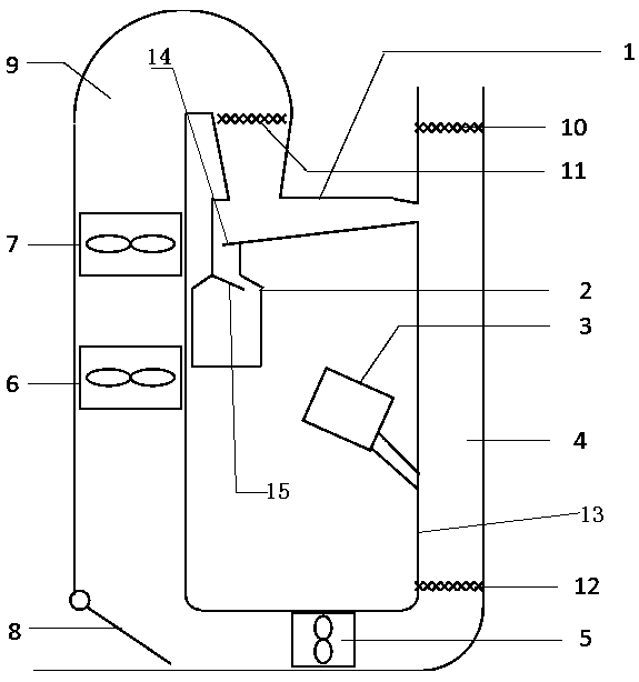 A kind of equipment and method for separating special-shaped powder in spherical metal powder