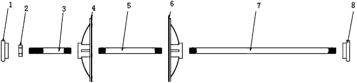 Split sandwich heat-insulation wall combined type connecting piece