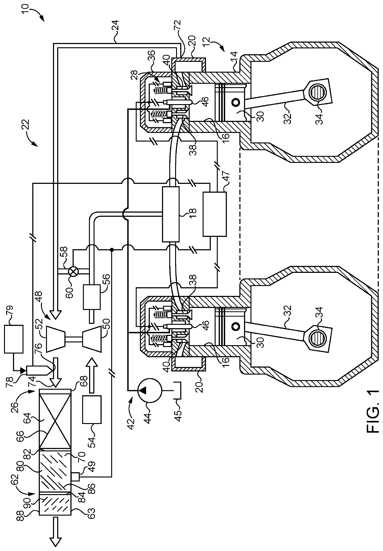 ENGINE SYSTEM AND OPERATING STRATEGY FOR SELECTIVE IN SITU AND EX SITU LIMITING OF NOx PRODUCTION
