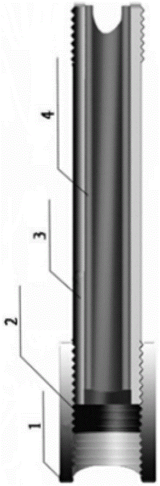 Manufacturing process of special polyethylene lined oil pipe