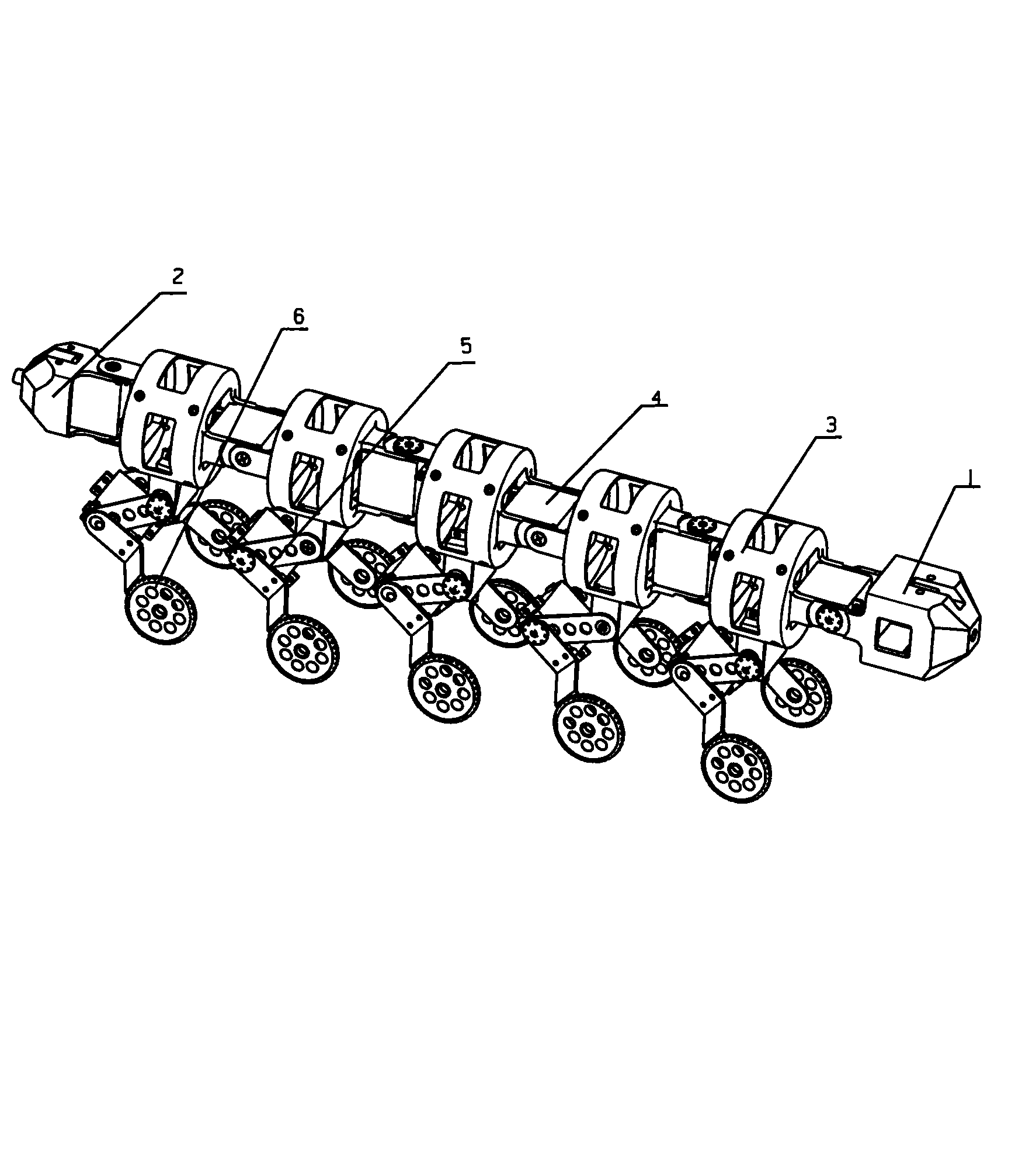 Transformable search-and-rescue robot with multiple motion tread