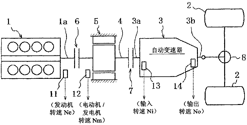 Transmitting state switching control apparatus for hybrid vehicle