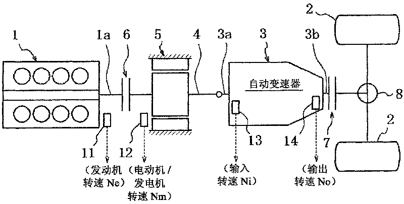 Transmitting state switching control apparatus for hybrid vehicle