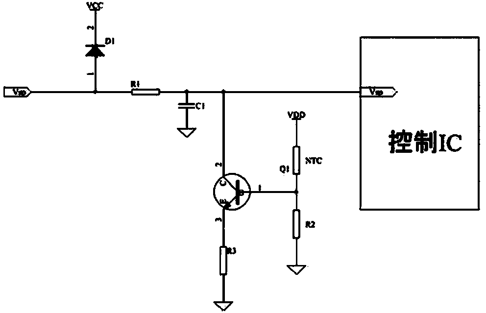 Overheating protection circuit and overheating protection method based on speed command voltage