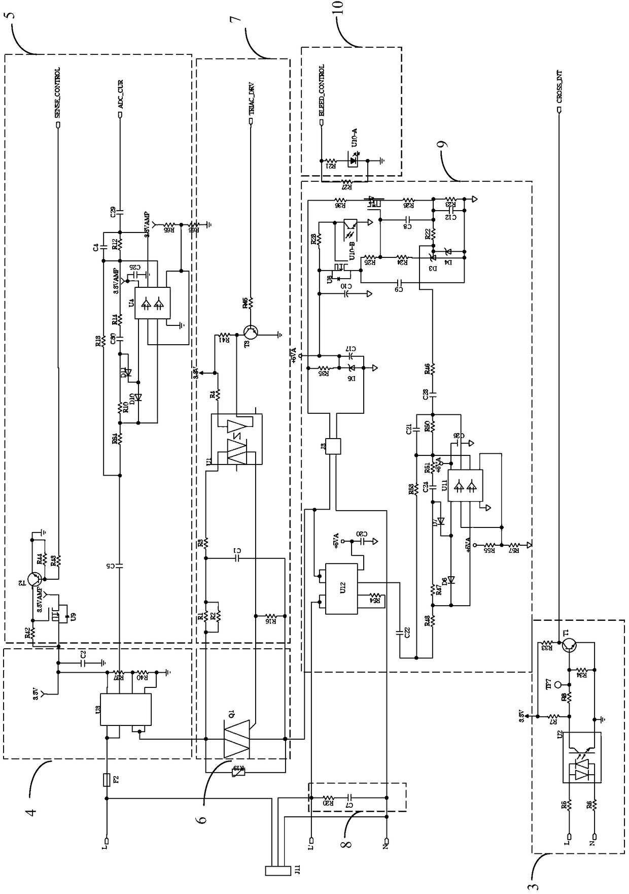 Dimmable power switch