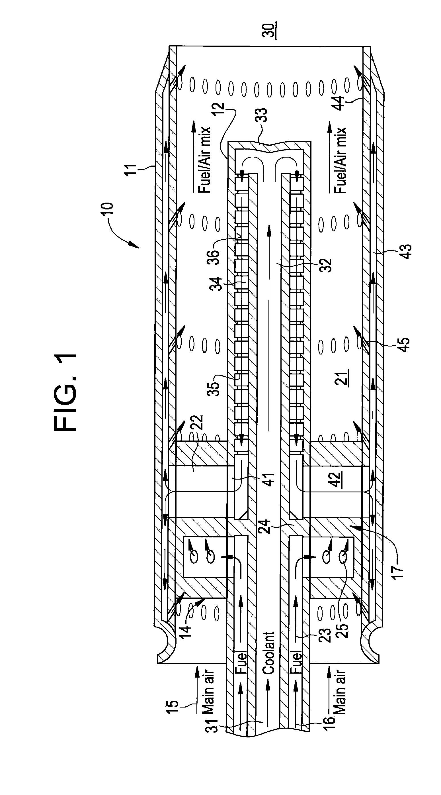 Flame Holding Tolerant Fuel and Air Premixer for a Gas Turbine Combustor