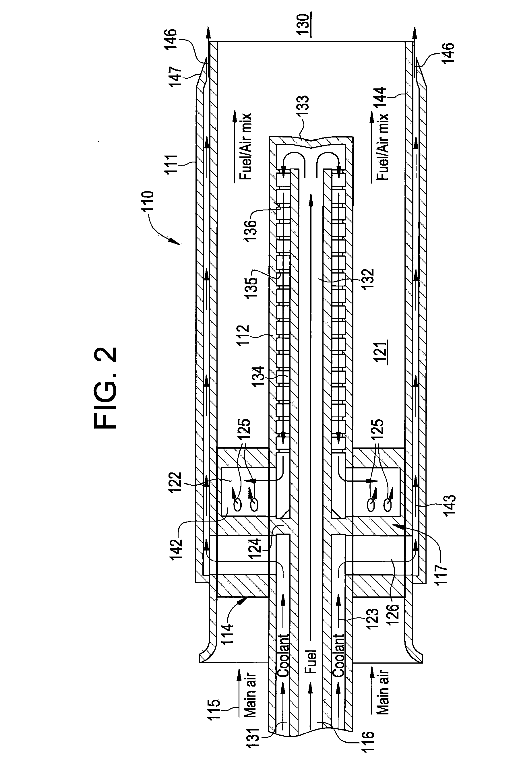 Flame Holding Tolerant Fuel and Air Premixer for a Gas Turbine Combustor