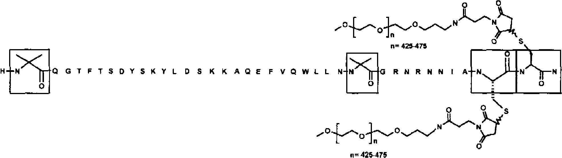 Oxyntomodulin peptide analogue