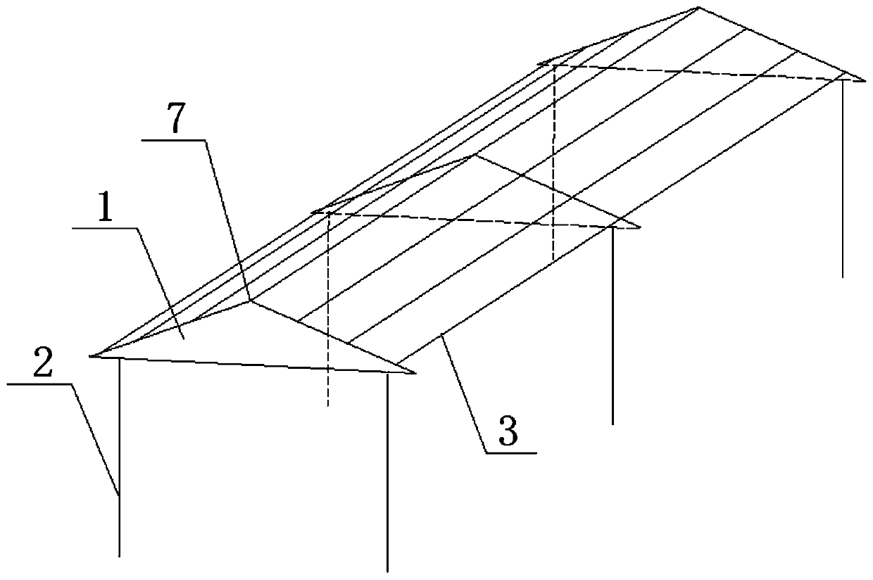 Triangular light steel keel roof truss system - Eureka | Patsnap ...