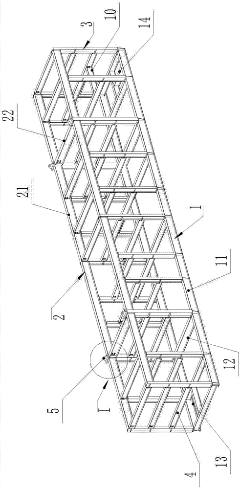 Packing and transport device and method for pipe sections for chemical modular prefabrication
