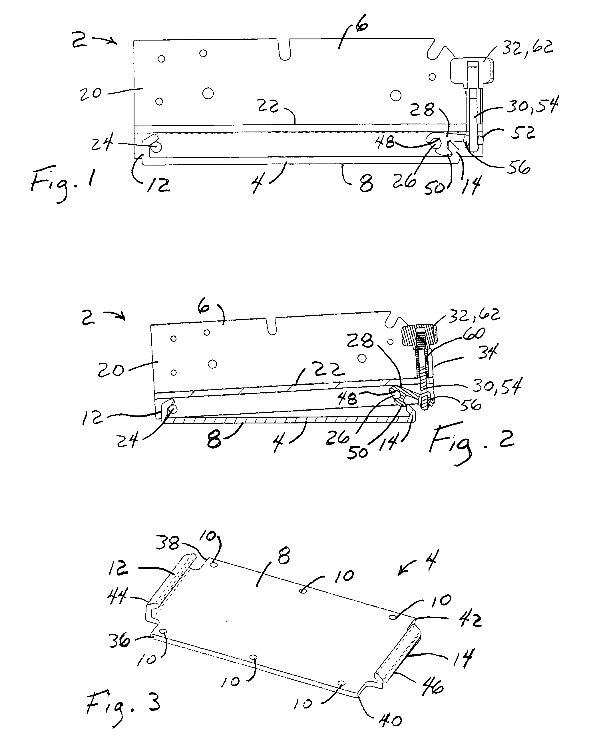 Releasable mounting apparatus and trolling motor assembly