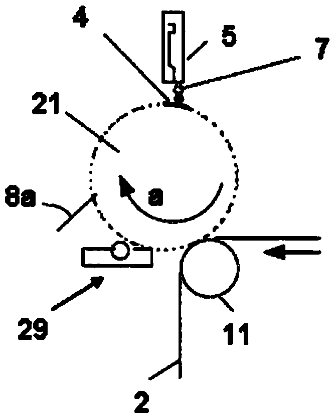 Method and device for printing printed material